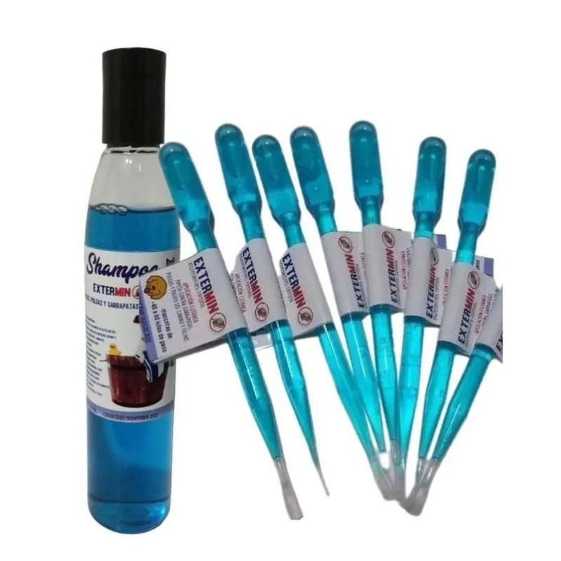 1 shampoo y 20 pipetas antipulgas perro - Tienda de Mascotas | pipetas antipulgas anikill y extermin