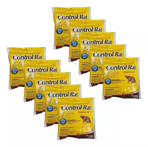 10 sobres Control de Ratas