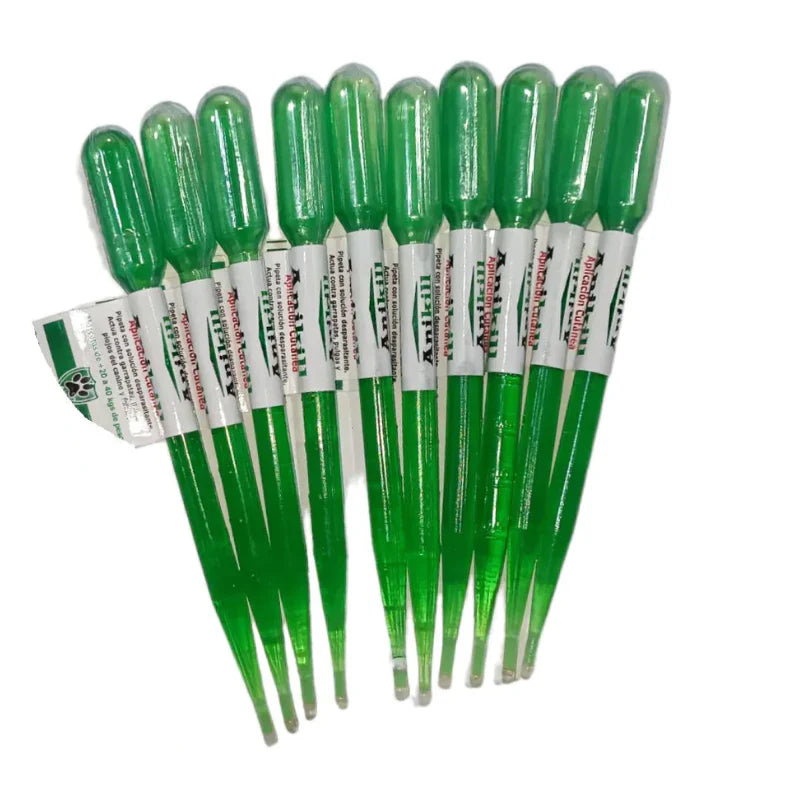 100 pipetas anikill verdes para gatos y perros - Tienda de Mascotas | pipetas antipulgas anikill y extermin