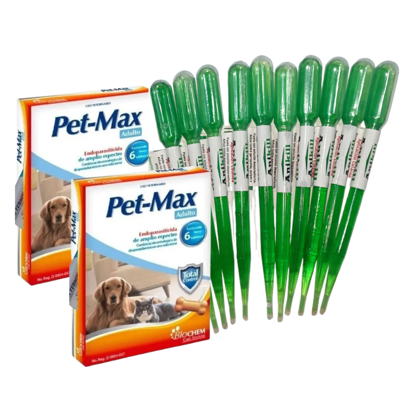 2 caja de desparasitante y 20 pipetas anikill verdes - Tienda de Mascotas | pipetas antipulgas anikill y extermin