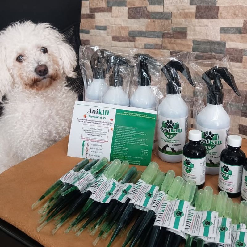 100 pipetas anikill verdes para gatos y perros
