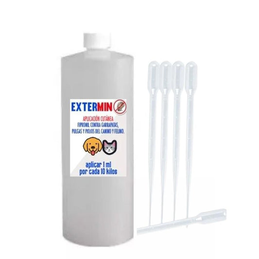 500 ml aceite antipulgas extermin fipronil - Tienda de Mascotas | pipetas antipulgas anikill y extermin