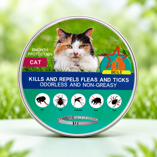 Collar antipulgas para gato ajustable