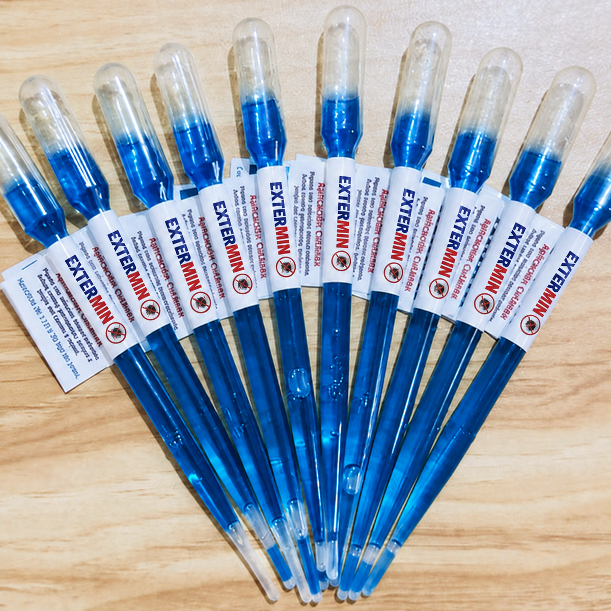 1 shampoo y 100 pipetas antipulgas extermin
