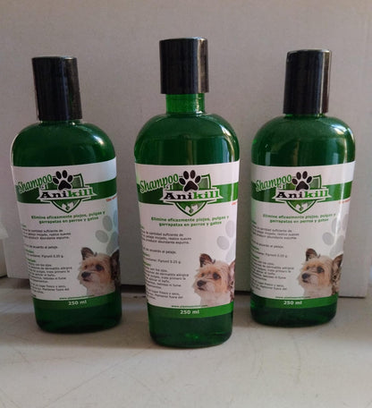 Shampoo anikill 250ml - Tienda de Mascotas | pipetas antipulgas anikill y extermin