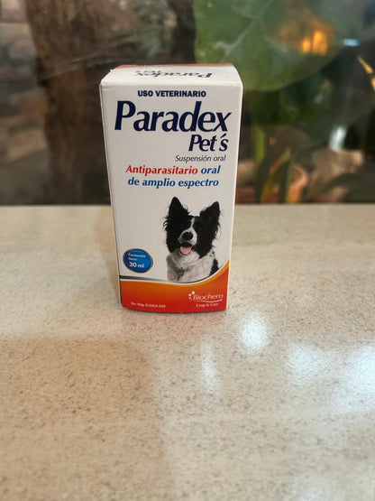 Desparasitante en jarabe Paradex perros y gatos