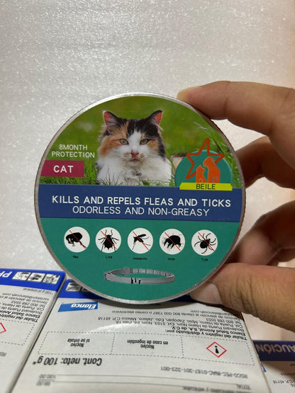 Collar antipulgas para gato ajustable